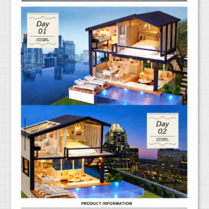 1 DIY Mini House Cute Room Big Villa Time Apartment factory service
