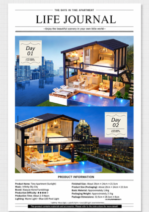 1 DIY Mini House Cute Room Big Villa Time Apartment factory service