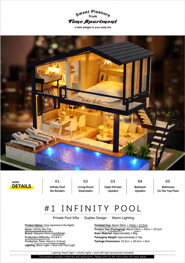 1 DIY Mini House Cute Room Big Villa Time Apartment factory service