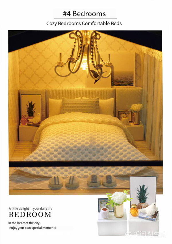 1 DIY Mini House Cute Room Big Villa Time Apartment factory service